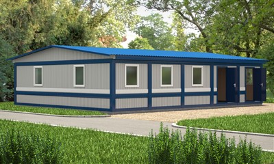 Surenkamieji sandėliai iš sumuštinių plokščių Išoriniai iš 